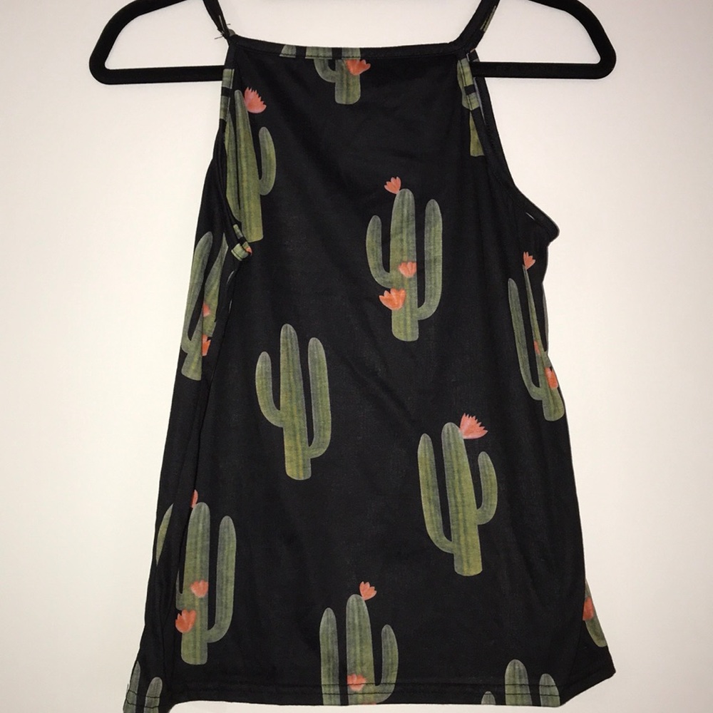 Cactus Black Tank